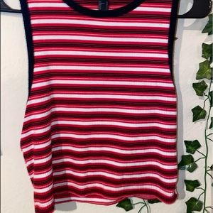 Stripped muscle tank